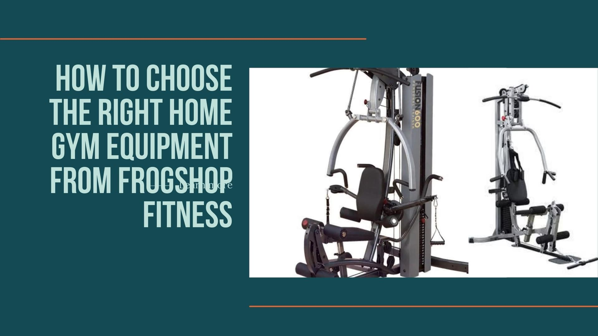 How to Choose the Right Home Gym Equipment from Frogshop Fitness