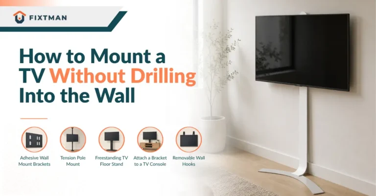 How to Mount a TV Without Drilling Into the Wall