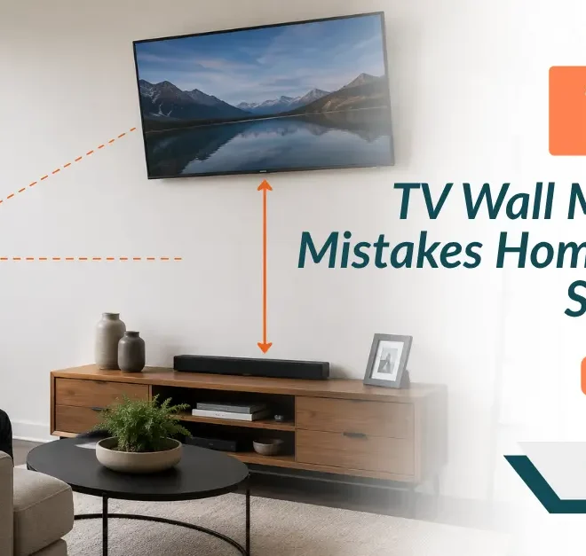 Top 5 TV Wall Mounting Mistakes Homeowners Still Make in 2025