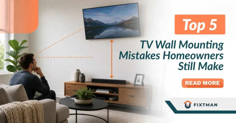Top 5 TV Wall Mounting Mistakes Homeowners Still Make in 2025