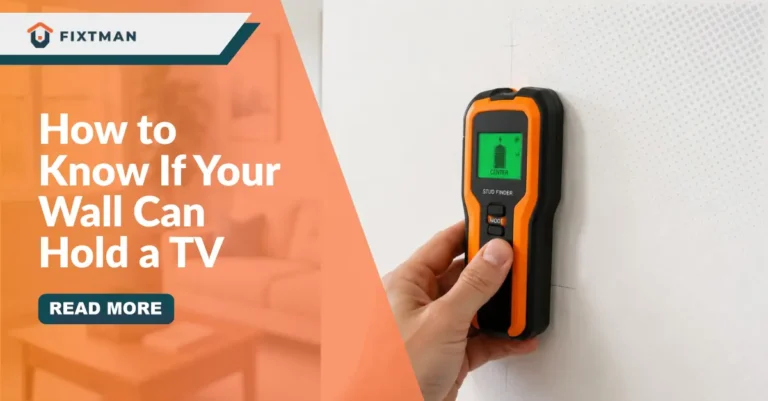 How to Know If Your Wall Can Hold a TV