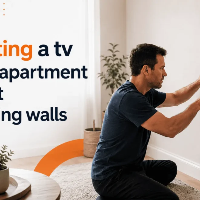 Mounting a TV in an Apartment Safely Without Damaging Walls