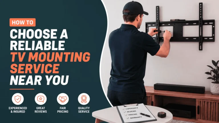 How to Choose a Reliable TV Mounting Service Near You