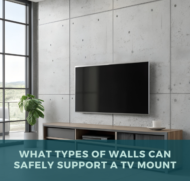 What Types of Walls Can Safely Support a TV Mount