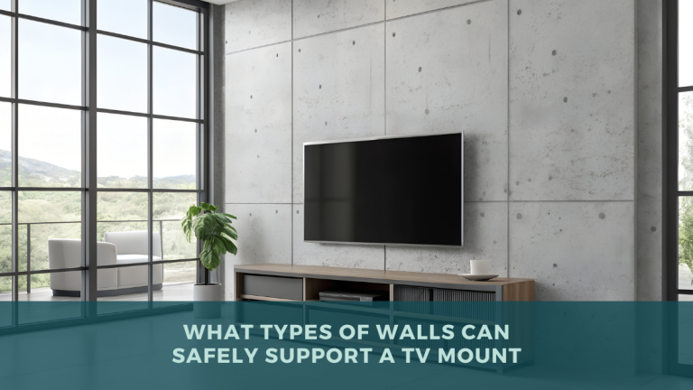 What Types of Walls Can Safely Support a TV Mount