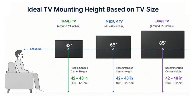 How High to Mount a TV for the Most Comfortable Viewing