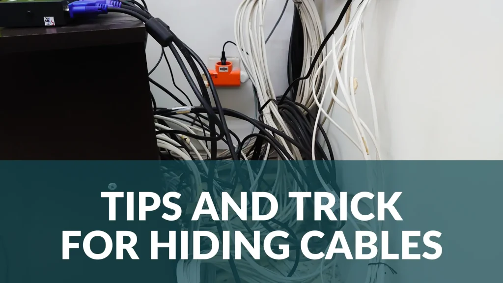 how to hide cords from mounted tv