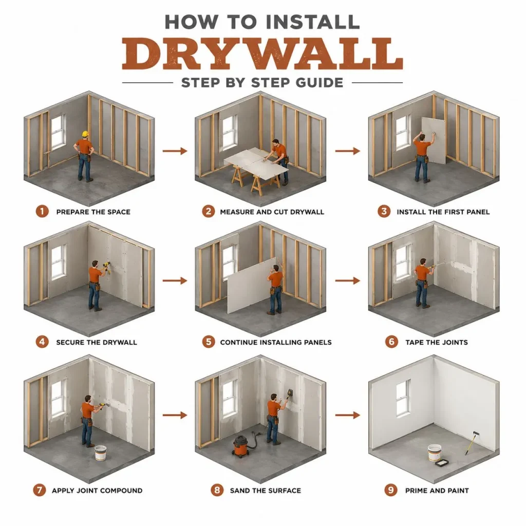 How to Install Drywall Properly