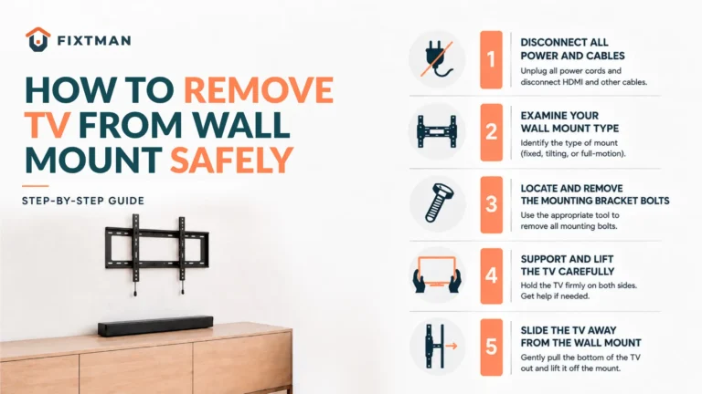 How to Remove TV From a Wall Mount the Safe and Easy Way