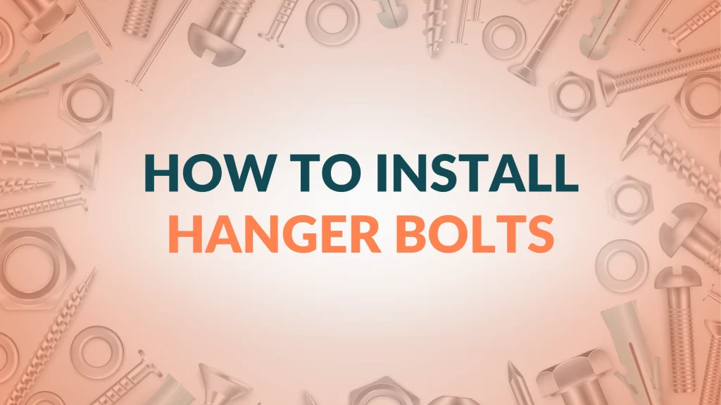 how to install hanger bolts