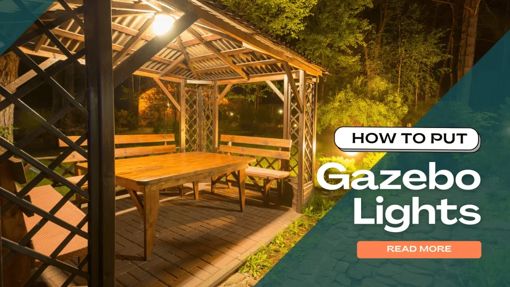 how to hang gazebo lights