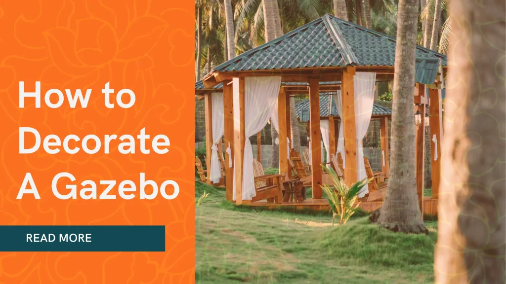 how to decorate a gazebo