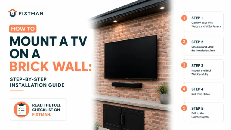 How to Mount a TV on a Brick Wall Safely
