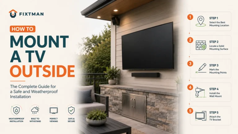 How to Mount a TV Outside: The Complete Guide for a Safe and Weatherproof Installation