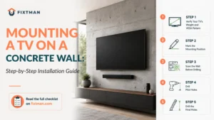 Mounting a TV on a Concrete Wall: Step-by-Step Installation Guide