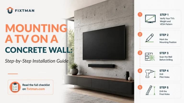 Mounting a TV on a Concrete Wall: Step-by-Step Installation Guide