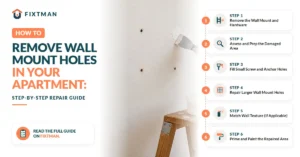 Removing Holes from Wall Mounts in Apartments