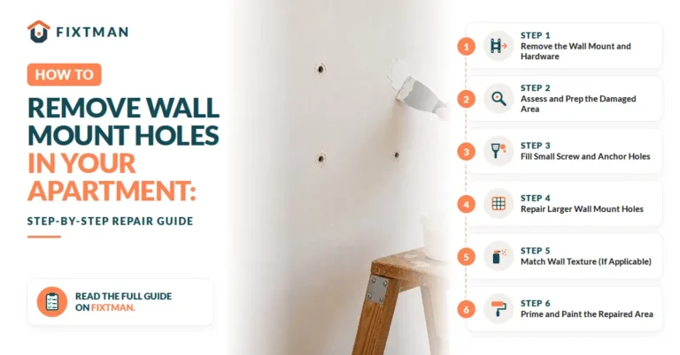 Removing Holes from Wall Mounts in Apartments